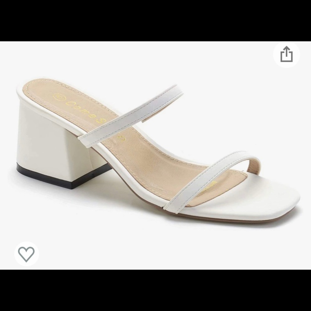 Low block heels open toe sandal square toe pump